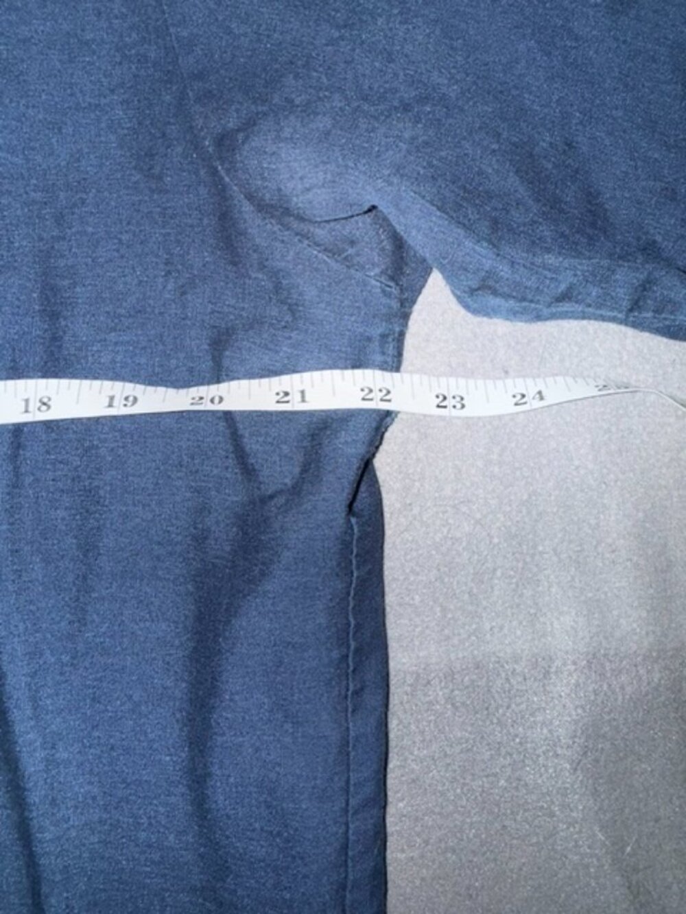 Red Kap Mens Work Shirt Large Blue Short Sleeve Button Front Pocket - Picture 4 of 6